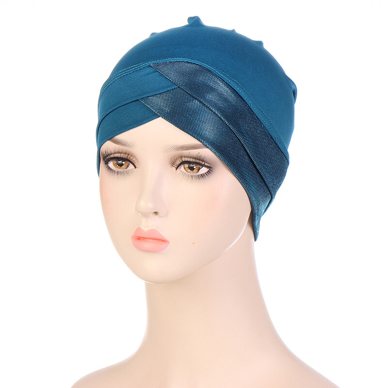 Stretch Muslim Headscarf, Chemo Cap for Hair Loss Women Wrap Turban
