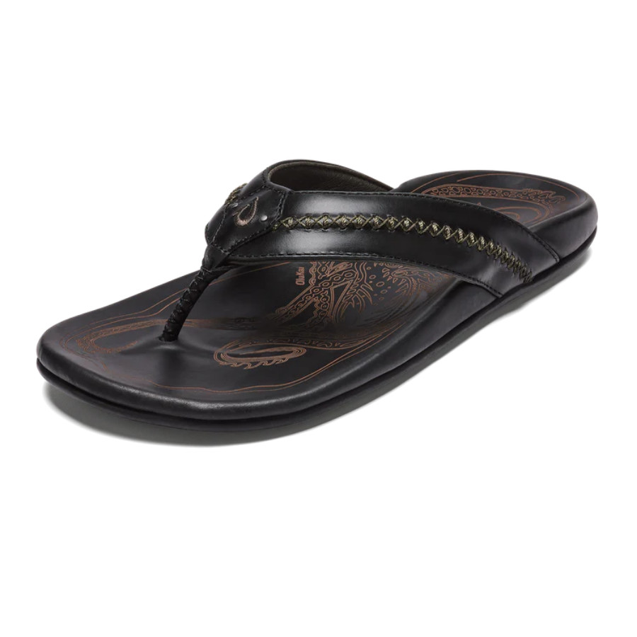 Olukai Mea Ola Men’s Leather Beach Sandals Brand New, Auth