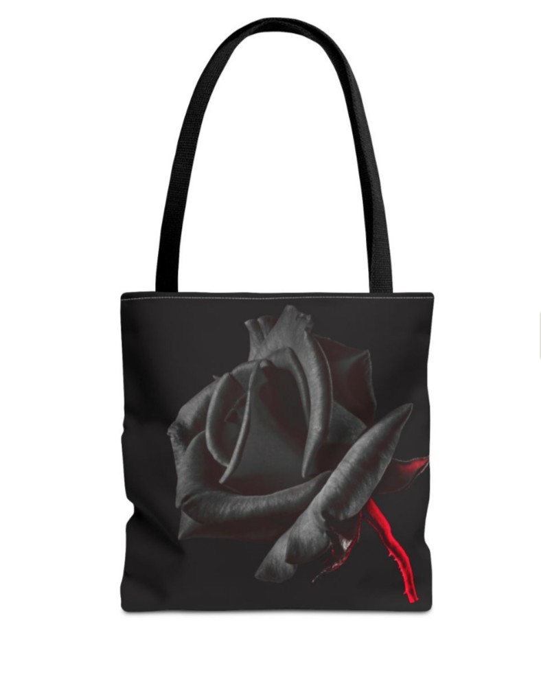 Tote Bag AOP Dark Rose