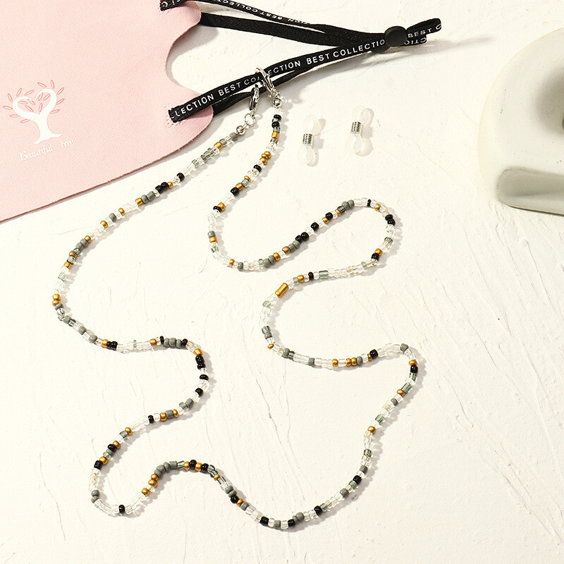 Fashion Eyeglass Chain , Mask Chains Retro Colorful Beads Lanyards