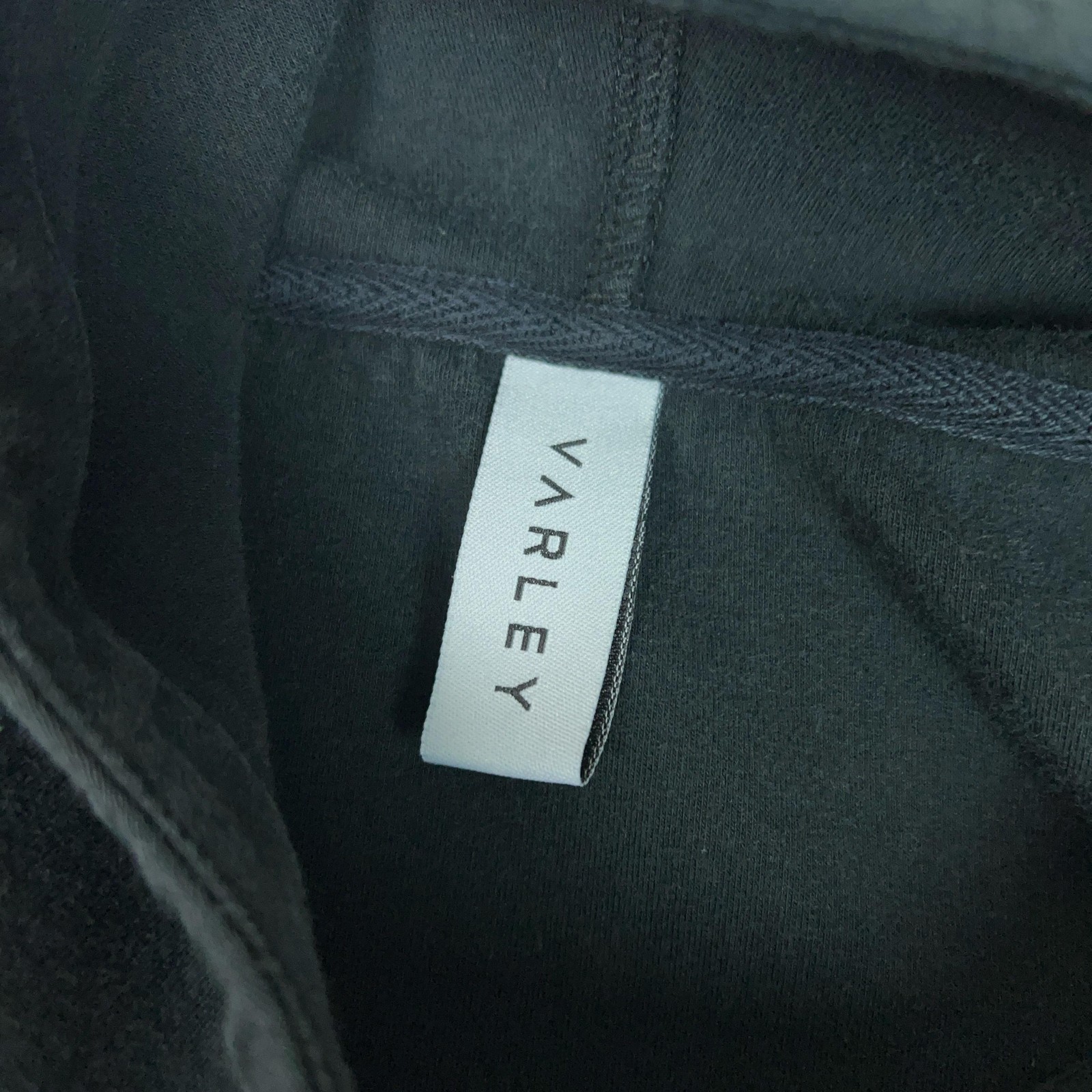 Varley Jacket Womens Large Black Hooded Full Zip Fleece Athletic Casual Lounge
