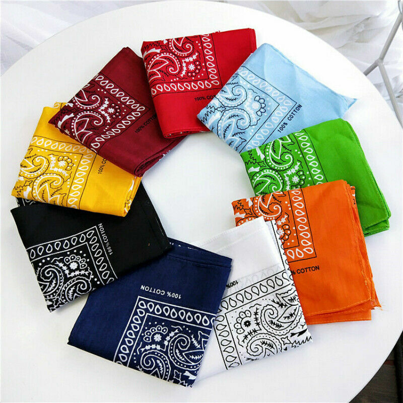 LOT 12 Pack Paisley Scarf Bandana Scarf 100% COTTON