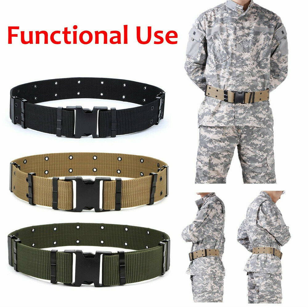 Tactical Belt Adjustable Military Grade Heavy Duty Work Belt for Outdoor Sports
