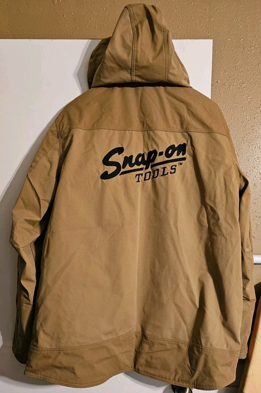 NEW Snap-on Tools 2025 Hooded Winter Jacket Men’s XL Gold/Tan 105th Anniversary