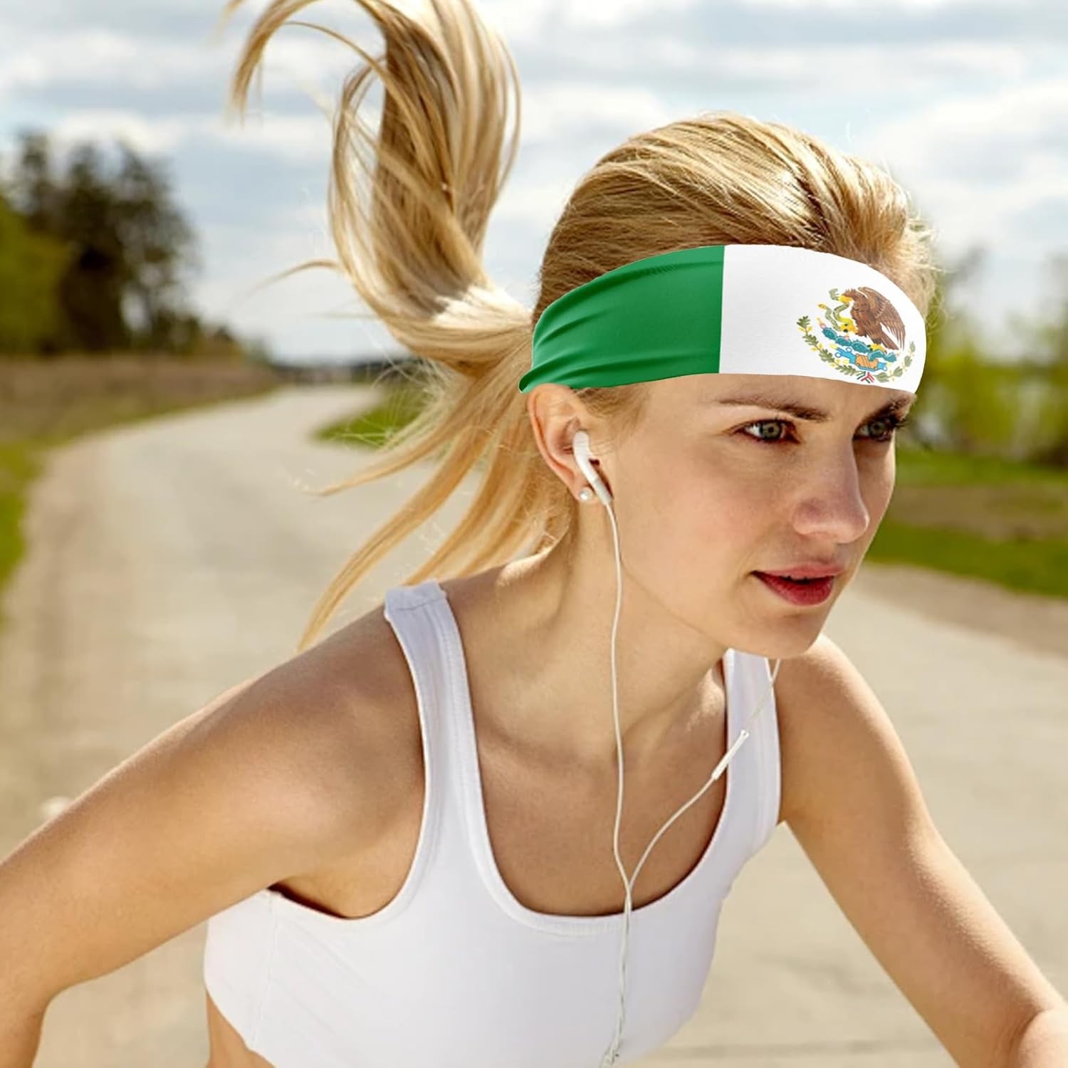 10Pcs World Cup Country Flag Headband Sports Fan Party Cheer Decor Headwear