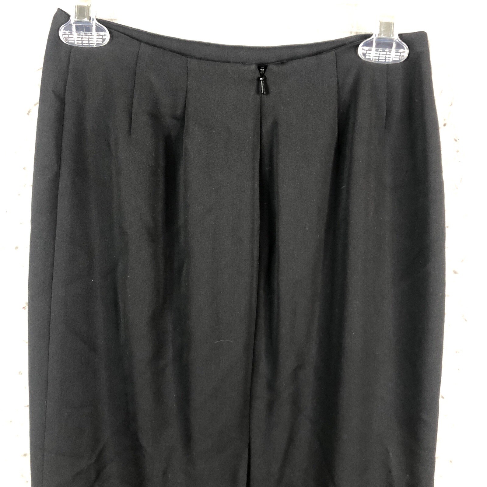 Vintage Yansi Fugel Maxi Skirt Womens 2 Black Old Money Back Slit Formal NEW