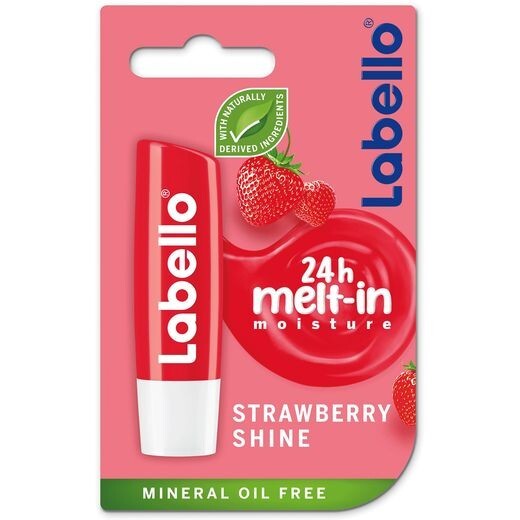 Labello strawberry lip 4.8 24H hydration Lip Balm Strawberry Lip New