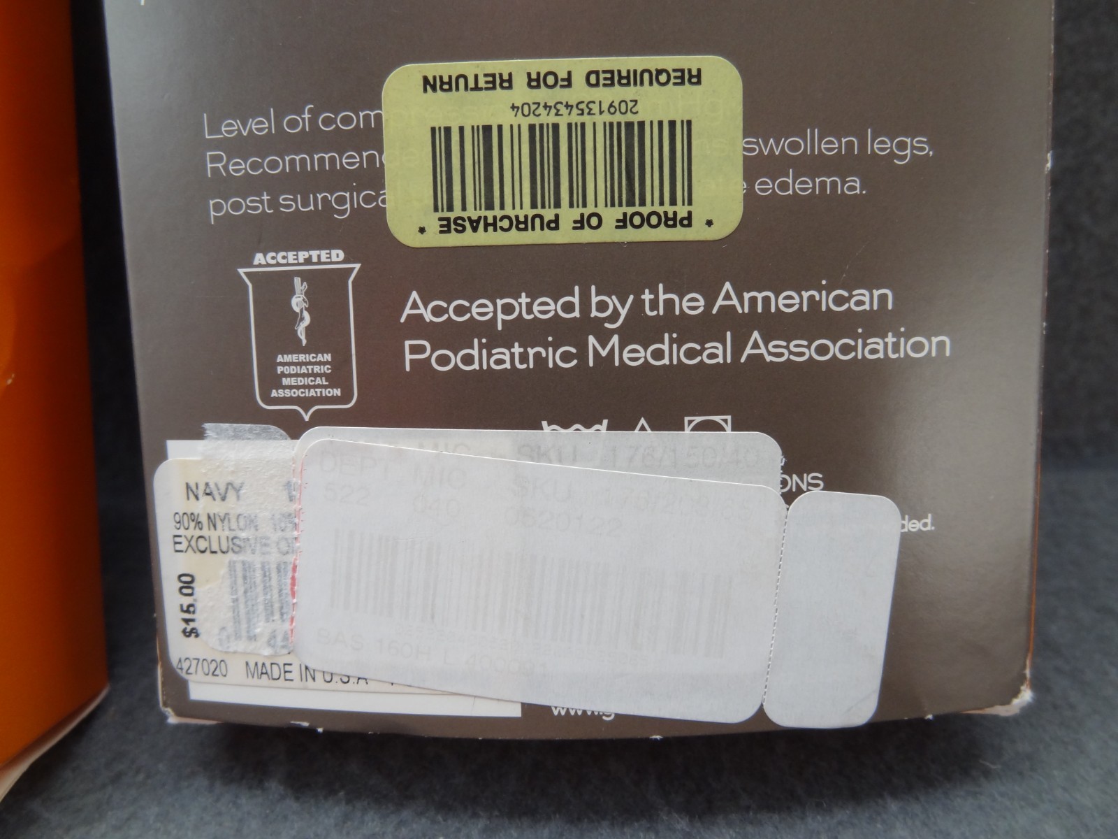NEW LOT (2) GoldToe ADC L Firm Compression Over The Calf Support Socks All Day