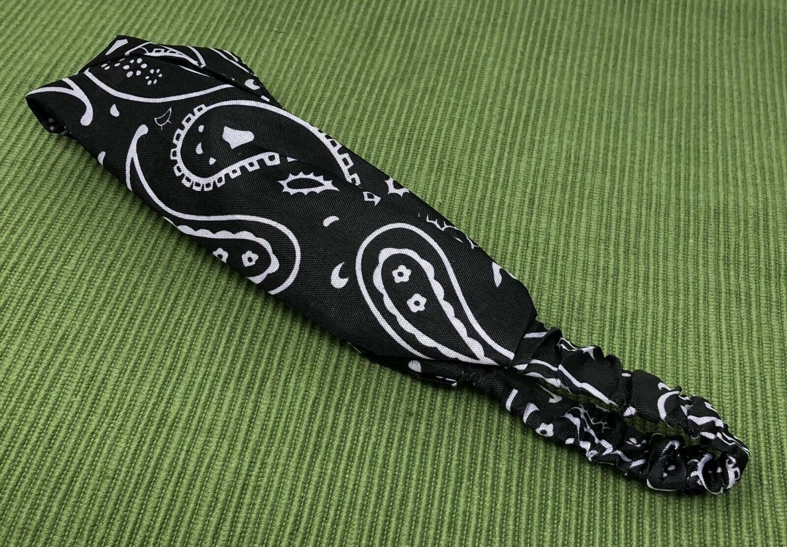 Paisley Headband Elastic Back Wide or Thin Bandana Style Hair Accessory USA Ship