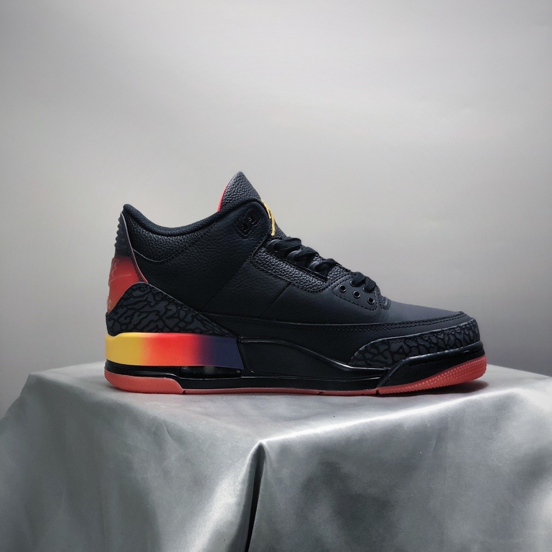 J. Balvin x AJ 3 Rio Retro Sneakers Black FN0344-001