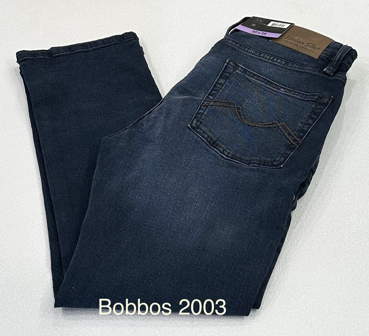Urban Star Men’s Stretch Slim Fit Jeans, Blue, Size 30×29