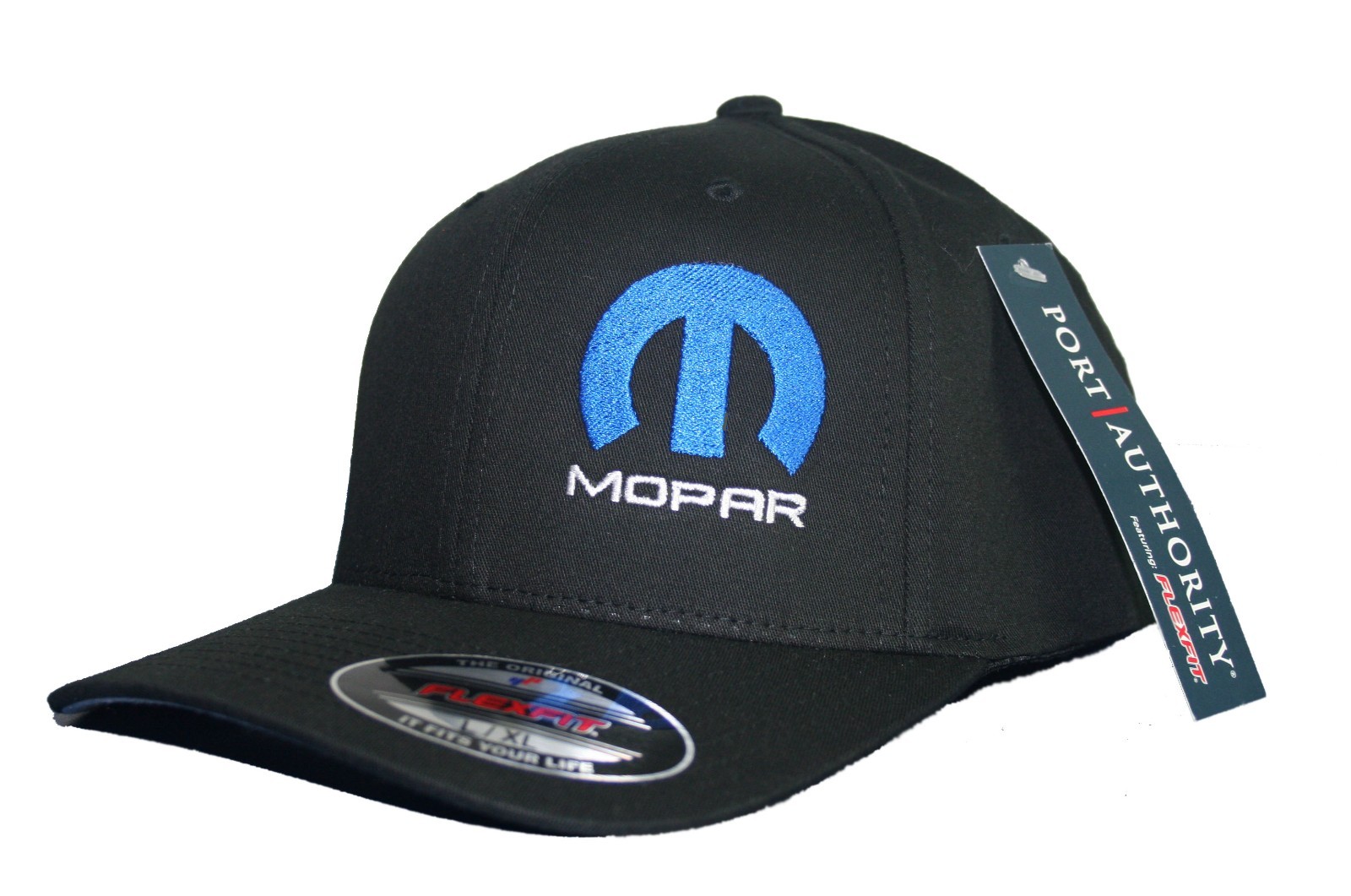 Mopar hat cap fitted flexfit curved bill dodge hemi S/M L/XL XL/XXL Black