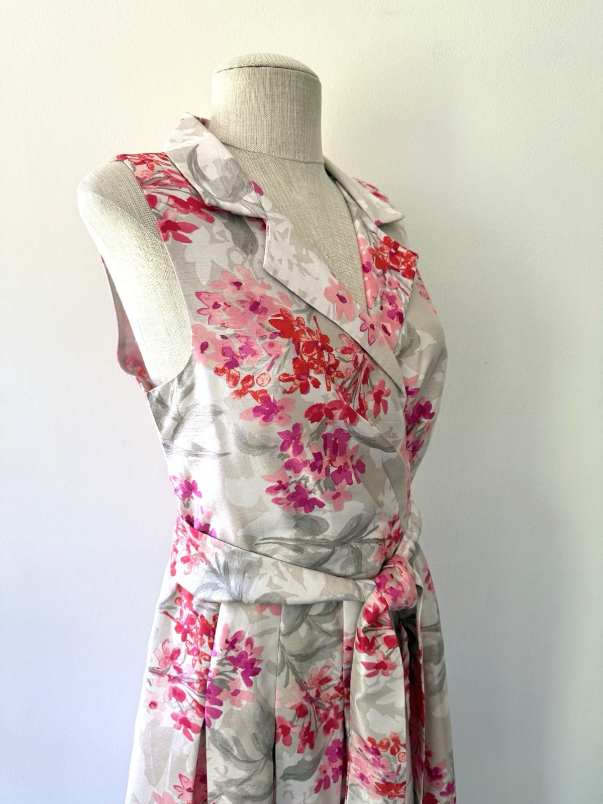 Jessica Howard Floral Fit & Flare Faux Wrap Dress 14 Cocktail Wedding Guest