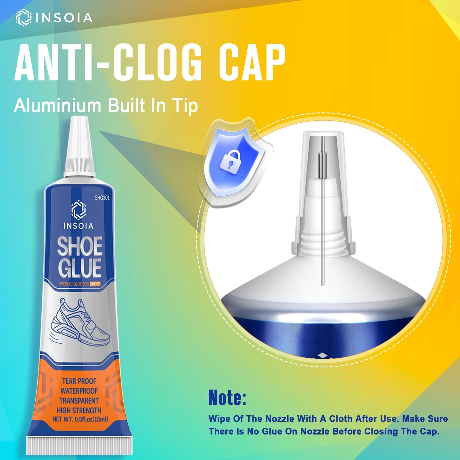 Shoe Glue Sole Repair Kit, 15ML x2 Heavy Duty 15ml x 2, 2 x 15 ML / 0.5 oz