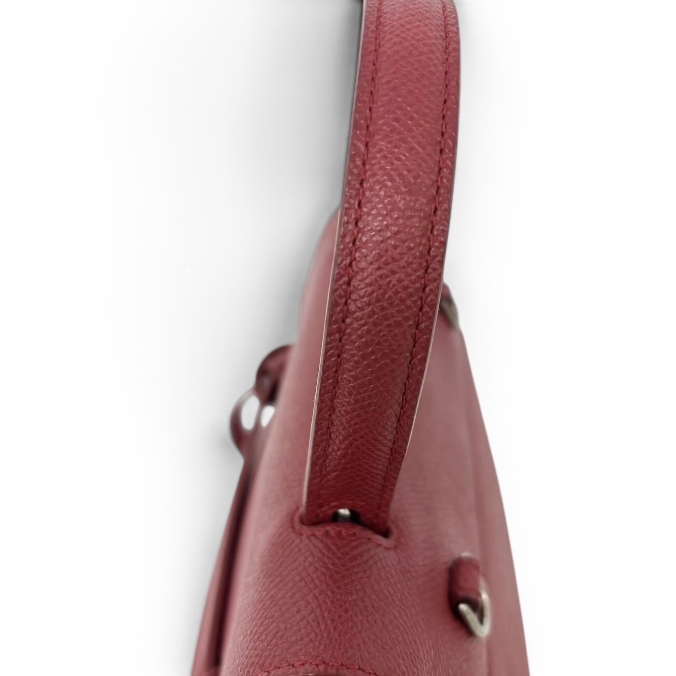 Celine Belt Bag Micro Red Grained Leather Hand Bag 189153 Women