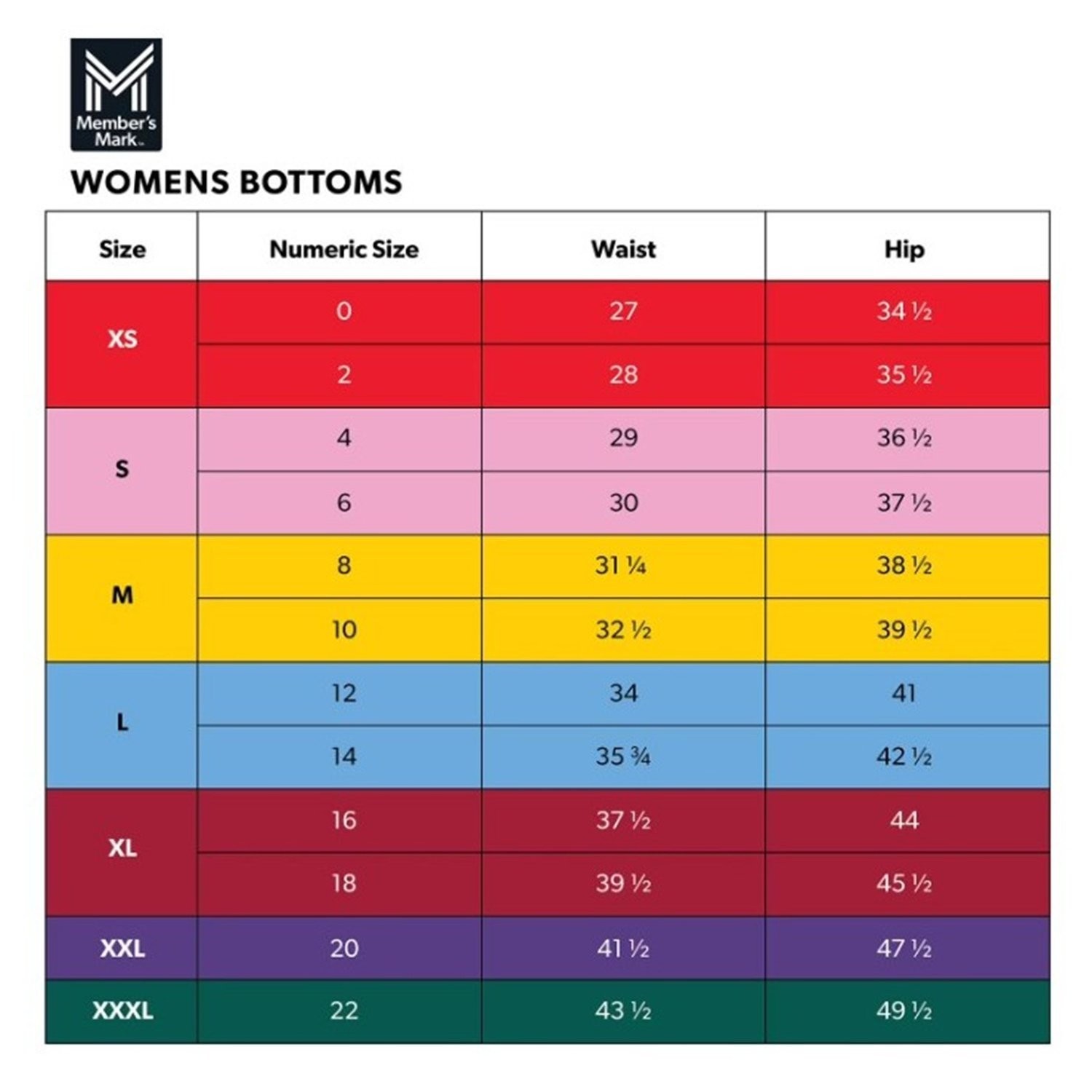 MEMBER’S MARK WOMEN’S MOTION SHORT~MULTIPLE COLOR & SIZE NEW
