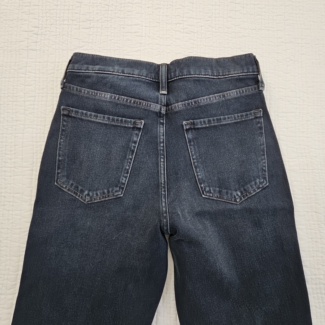 Banana Republic Premium Jeans Women’s 27L (28×30) Raw Hem Dark Wash Leggings EUC