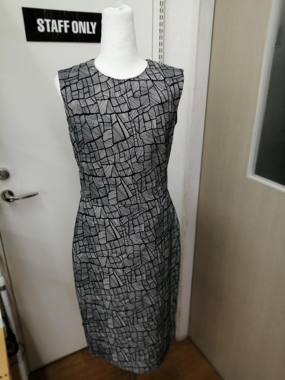Max Mara 10 Pattern Cotton Dress, Women’s, Approx 38in Length