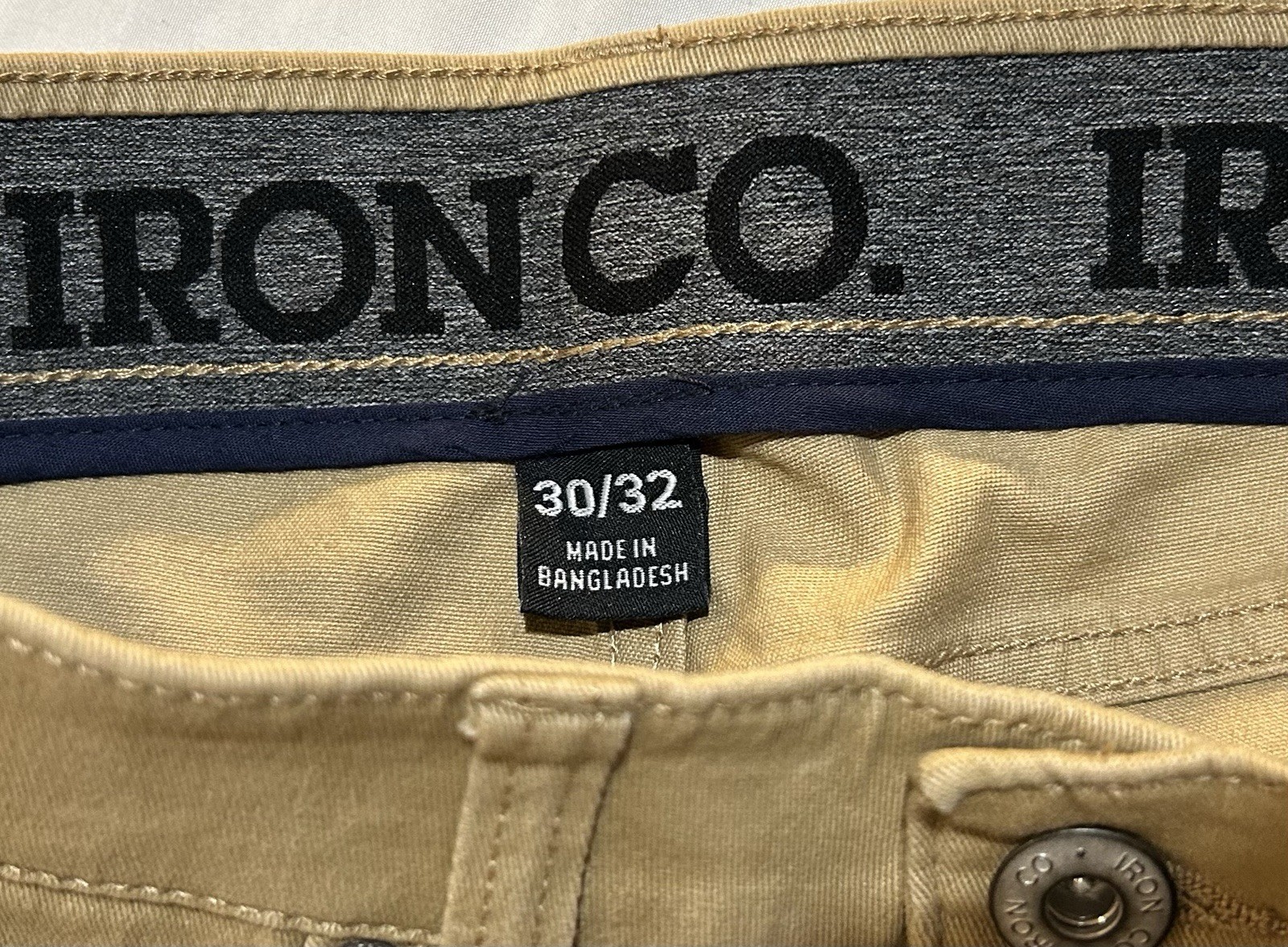 Iron Co. Men’s Classic Stretch Comfort Patriot Pants Boardwalk Khaki 30 X 32