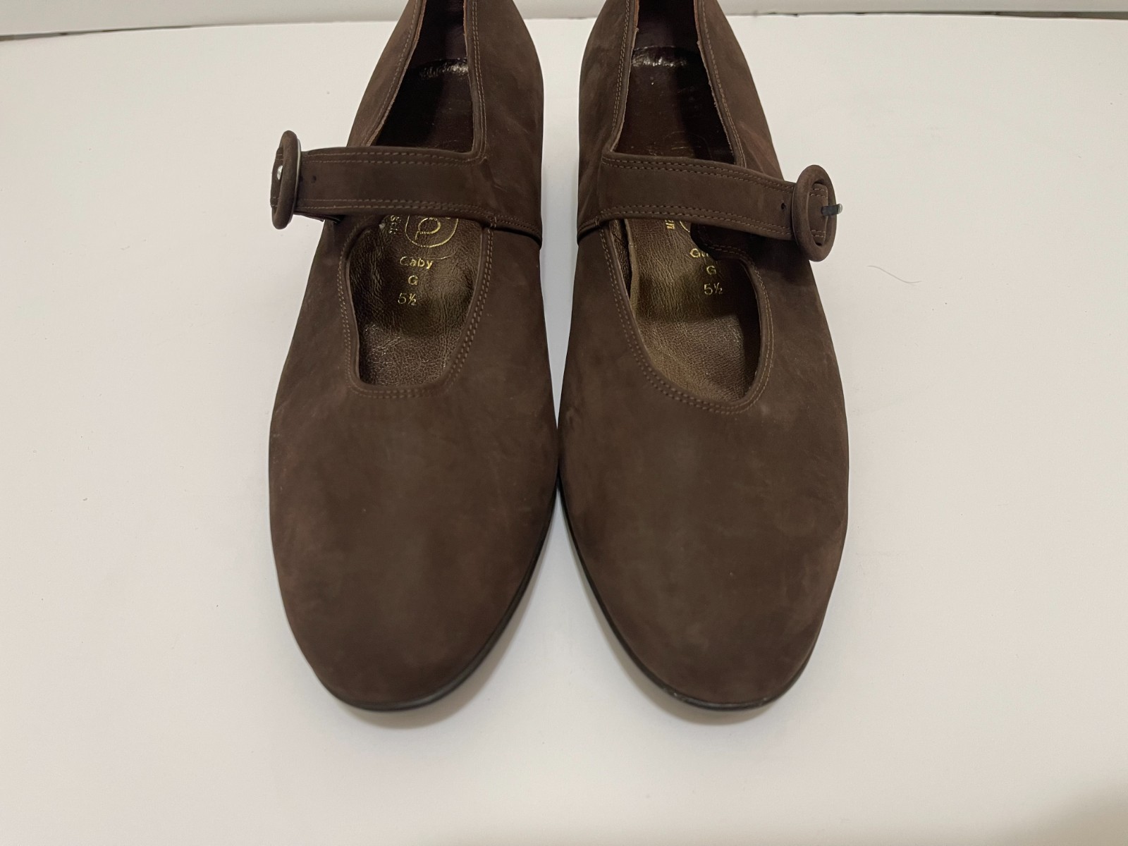 NWOB NEW Theresia Gaby Mary Jane Brown Suede German comfort shoes 5.5G US 7