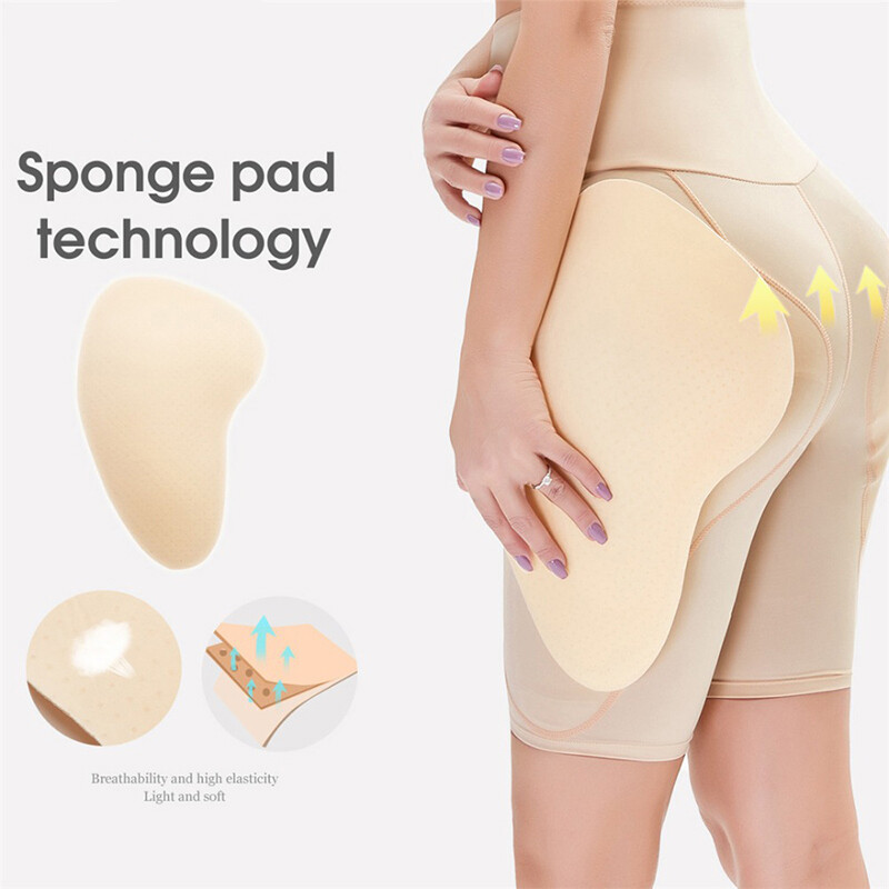 Women High Waist Butt Lifter Panties w Extra Large Pads Fake Ass Hip Enhancer US