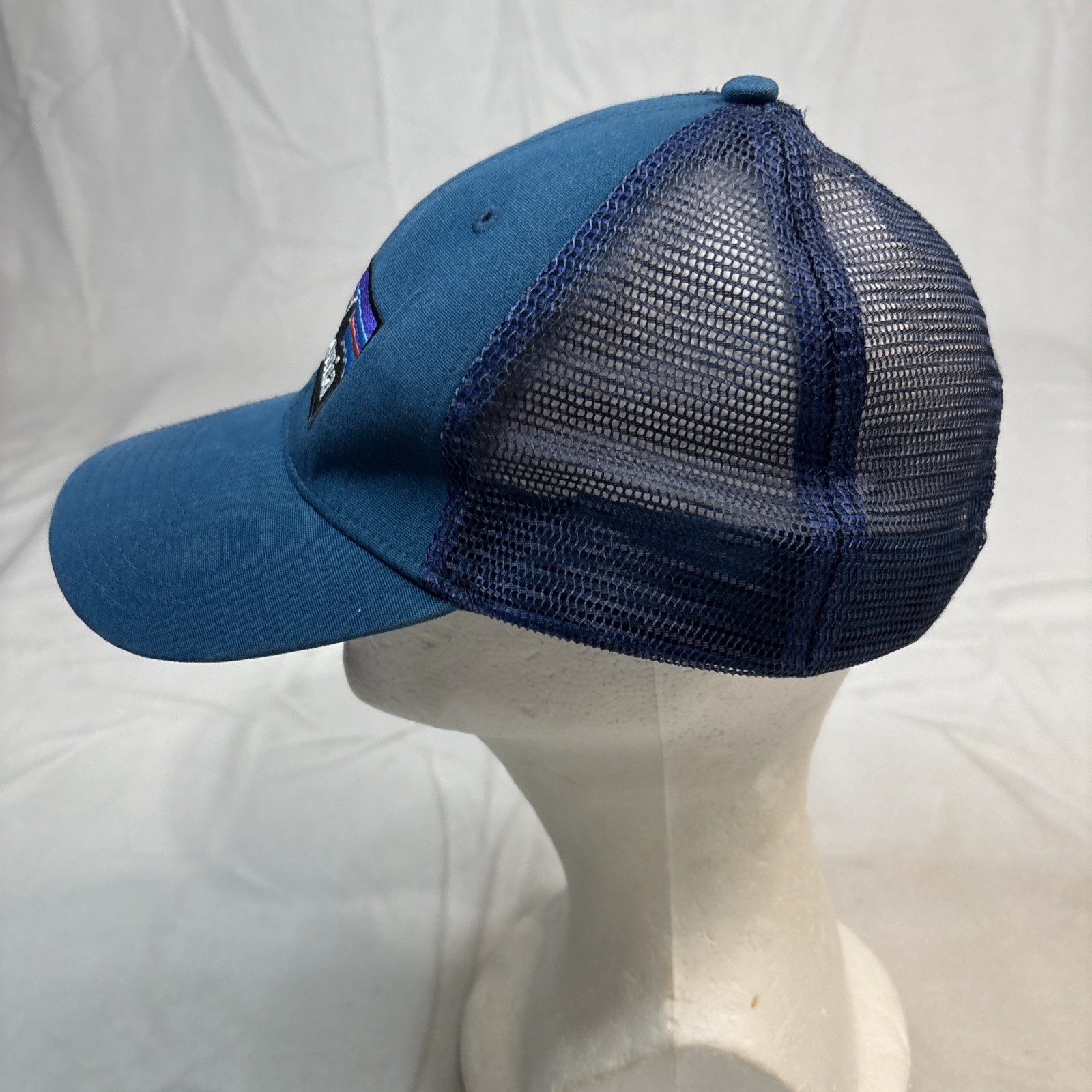 PATAGONIA CAP P6 Logo Lo-pro Trucker Cap Blue Hat Unisex Snapback