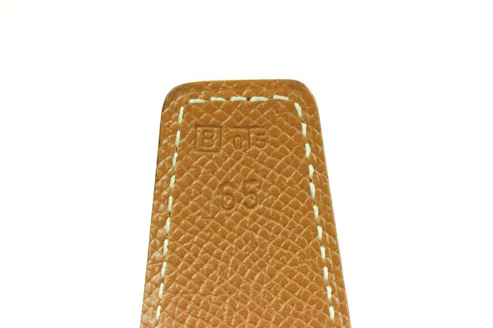 Hermès Black x Brown 18mm H Logo Belt Kit Gold 121h61
