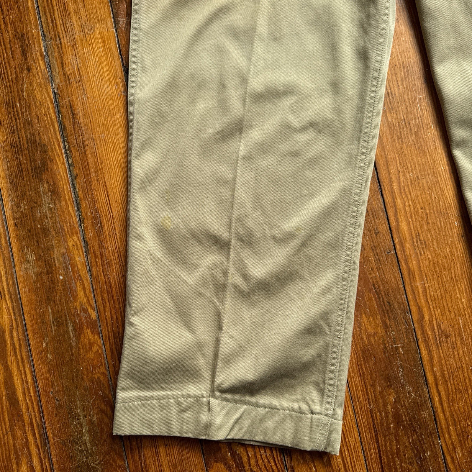 Vintage 50’s US Military Button Fly Khaki Pants Trousers Measured 35×28 Chinos