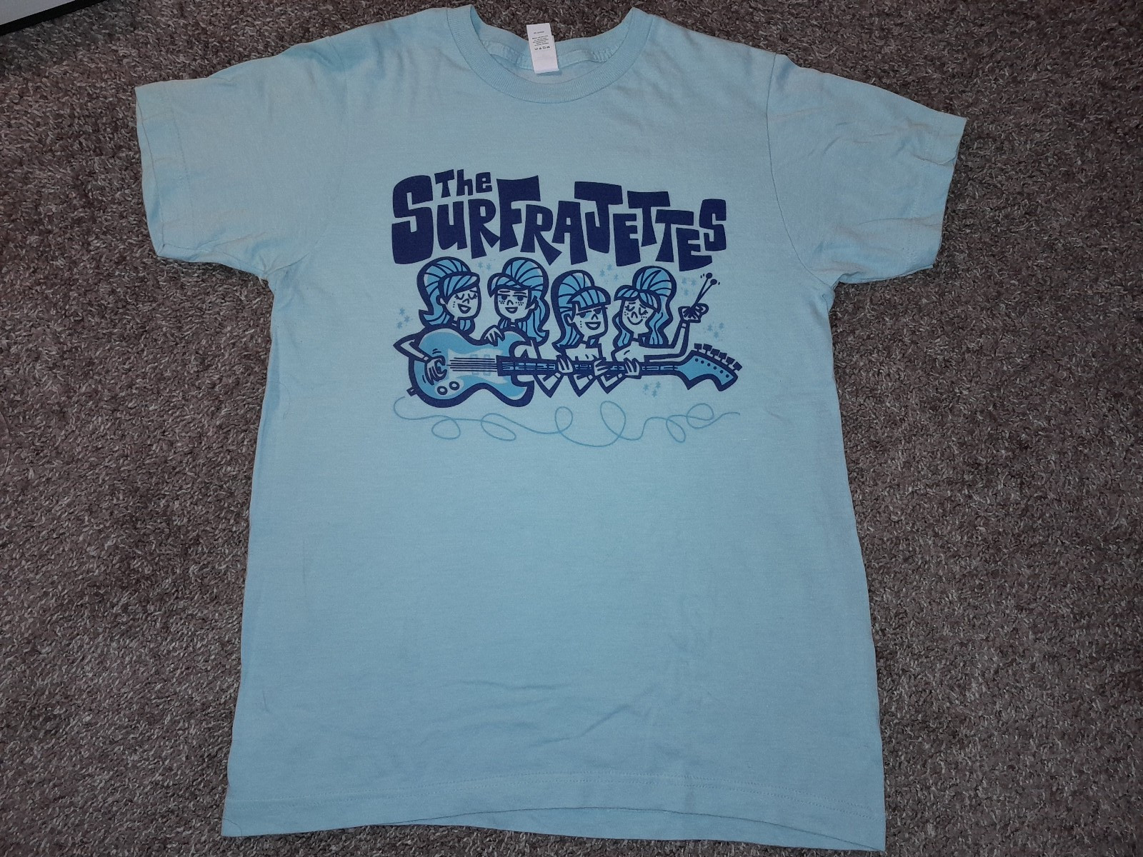 Surfrajettes Easy as Pie T-Shirt Unisex Small Authentic Purchased at Show