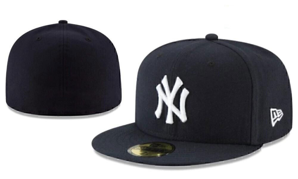 York Yankees Basic New 59fifty Fitted Hat NY Baseball Era Men’s Cap MLB Stitche