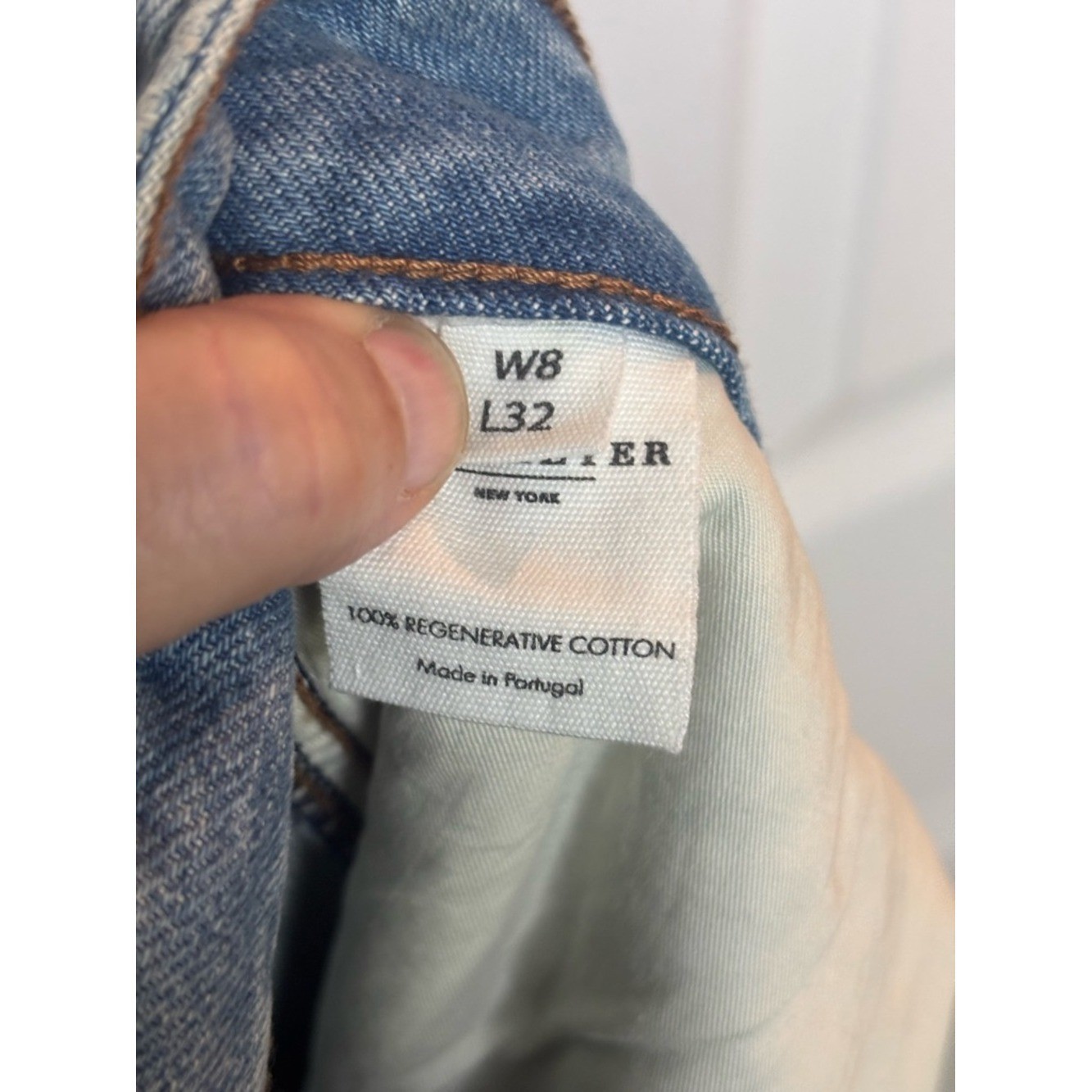 NWT KALLMEYER Wide Leg Pleated Light Wash Denim Jeans size 8