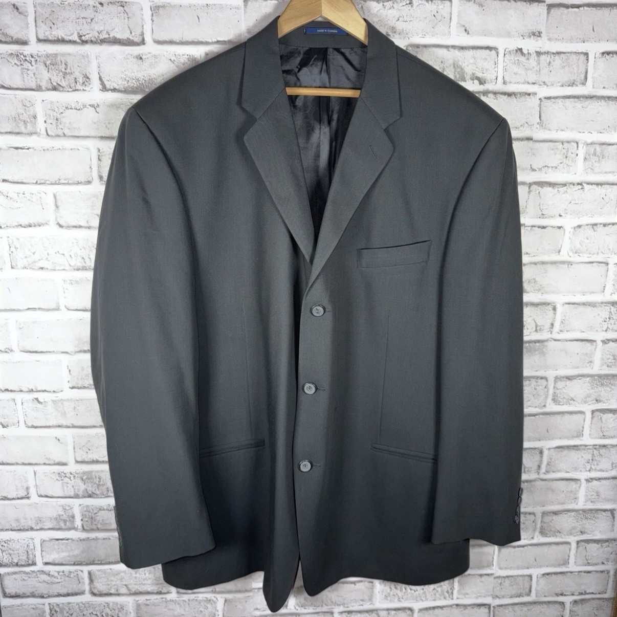 Vintage Ralph Ralph Lauren Jacket Black Wool Sport Coat Blazer Men’s 46R