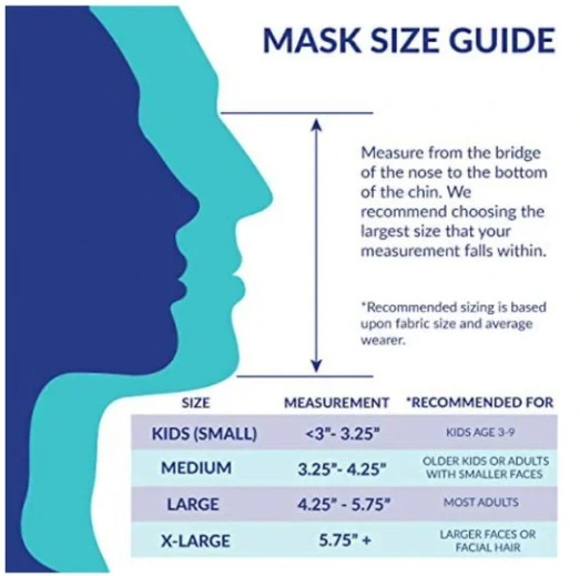 EnerPlex Comfort Reusable Face Masks (3-Pack) S, M, L, XL