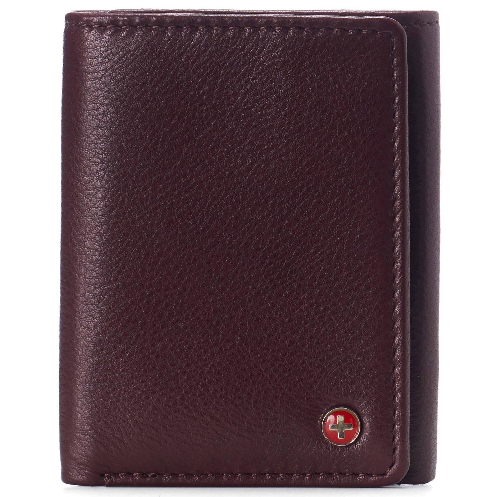 Alpine Swiss Men’s Leon RFID Trifold Pocket Wallet – Genuine Leather Wallet for