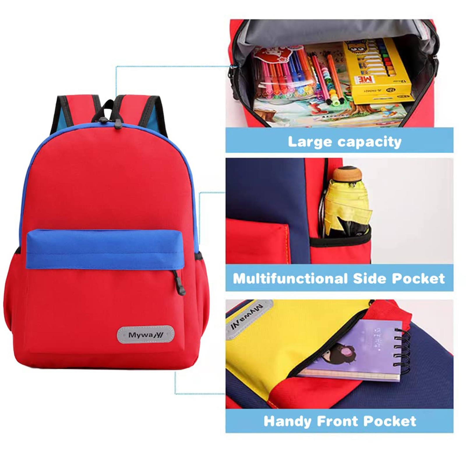 13 inch Kids Preschool Toddler Backpack Cute Cool Lightweight Daypack For Boy…