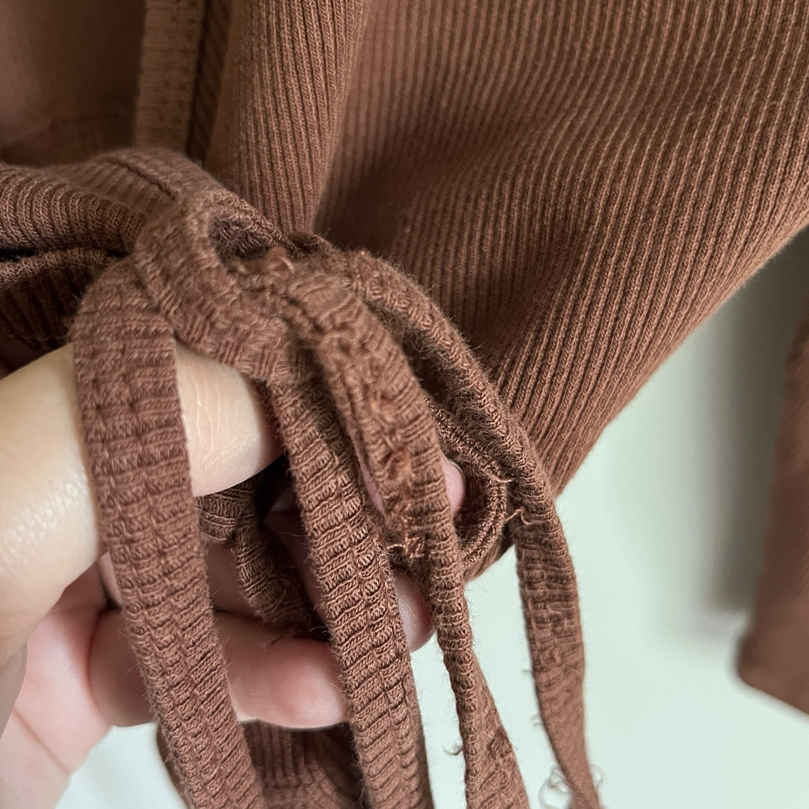 Big Bud Press Size 3X Wrap Top Many Colors Brown Ribbed 100% Cotton Long Sleeve