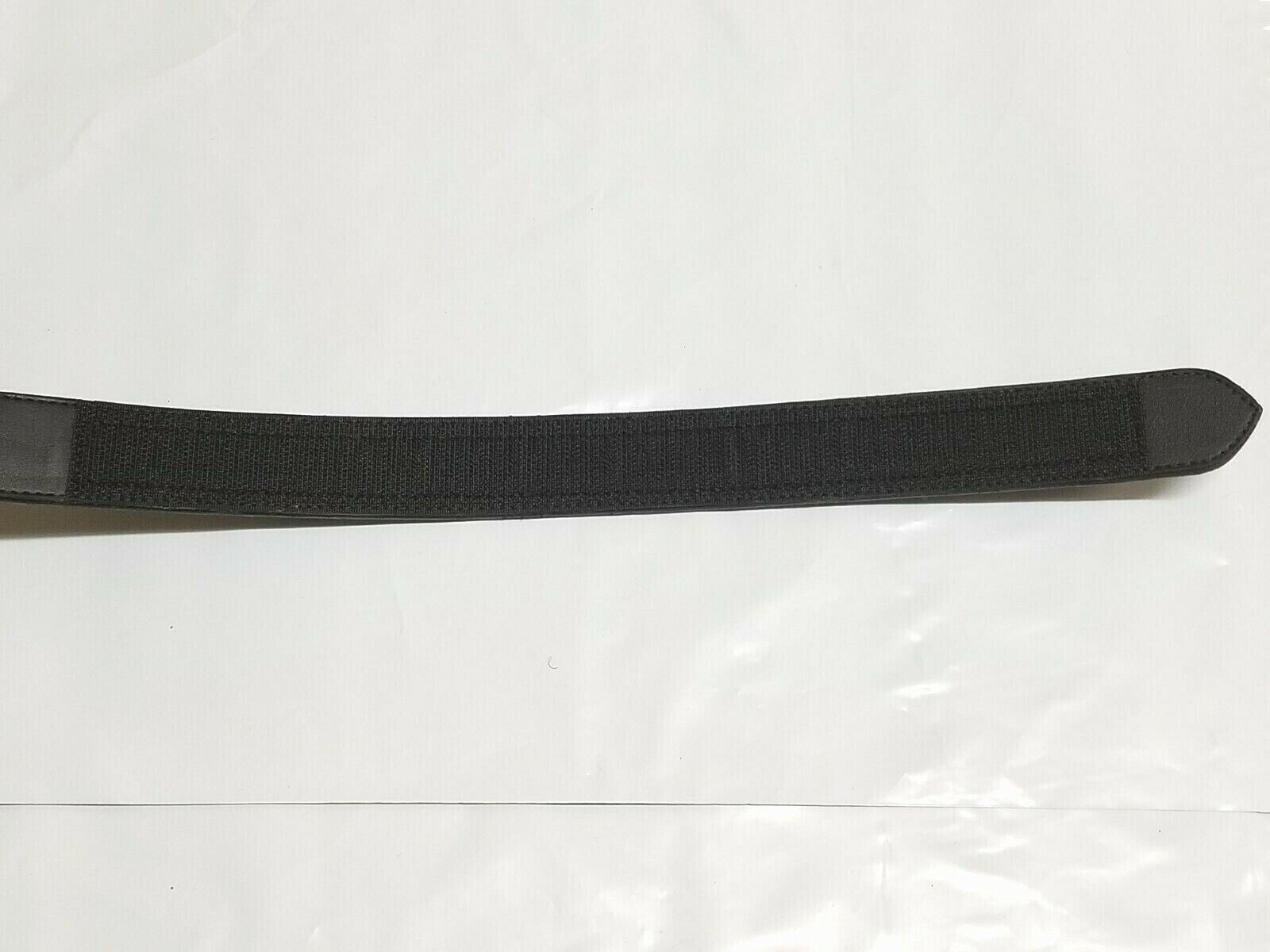 NEW Snap On Tools Men’s Genuine Leather No-Scratch Black Work Belt Hook & Loop