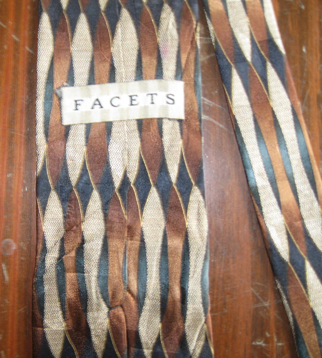 NEW!!! Geometric Classic (57 in.-60 in.) Necktie by Facets