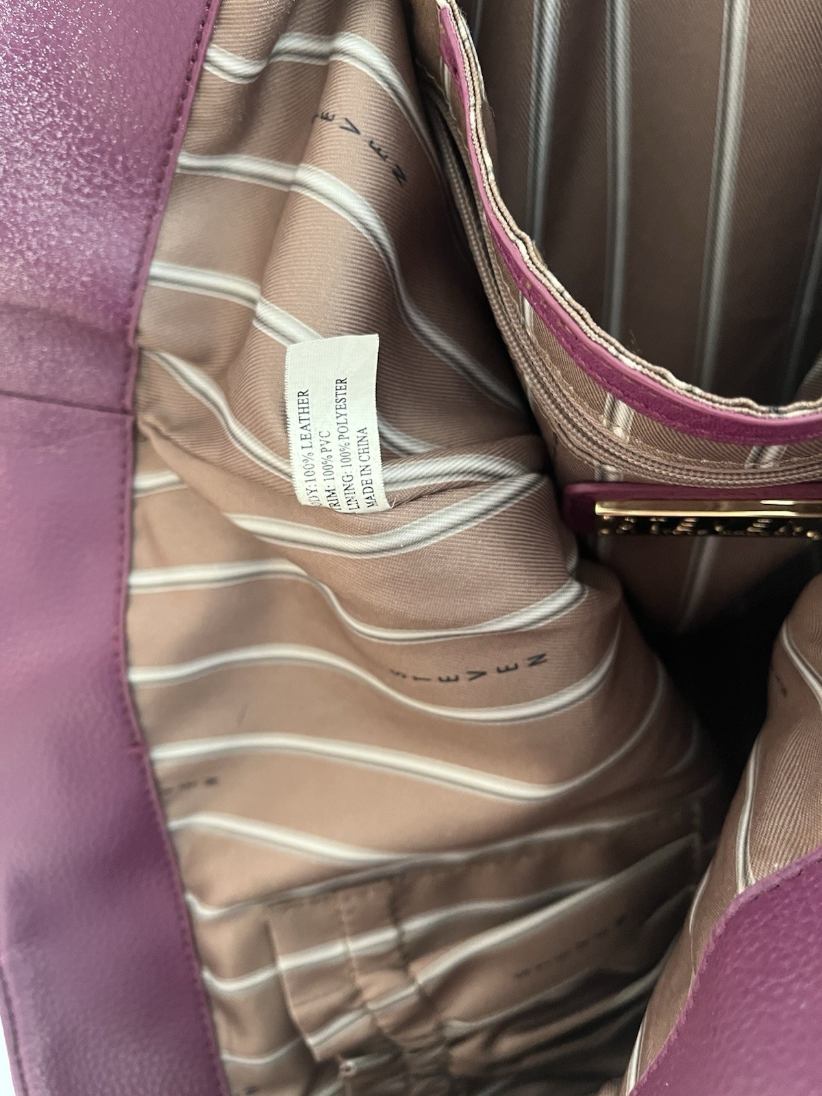 Purple Steve Madden Purse Bag Gold Studded Shoulder Strap