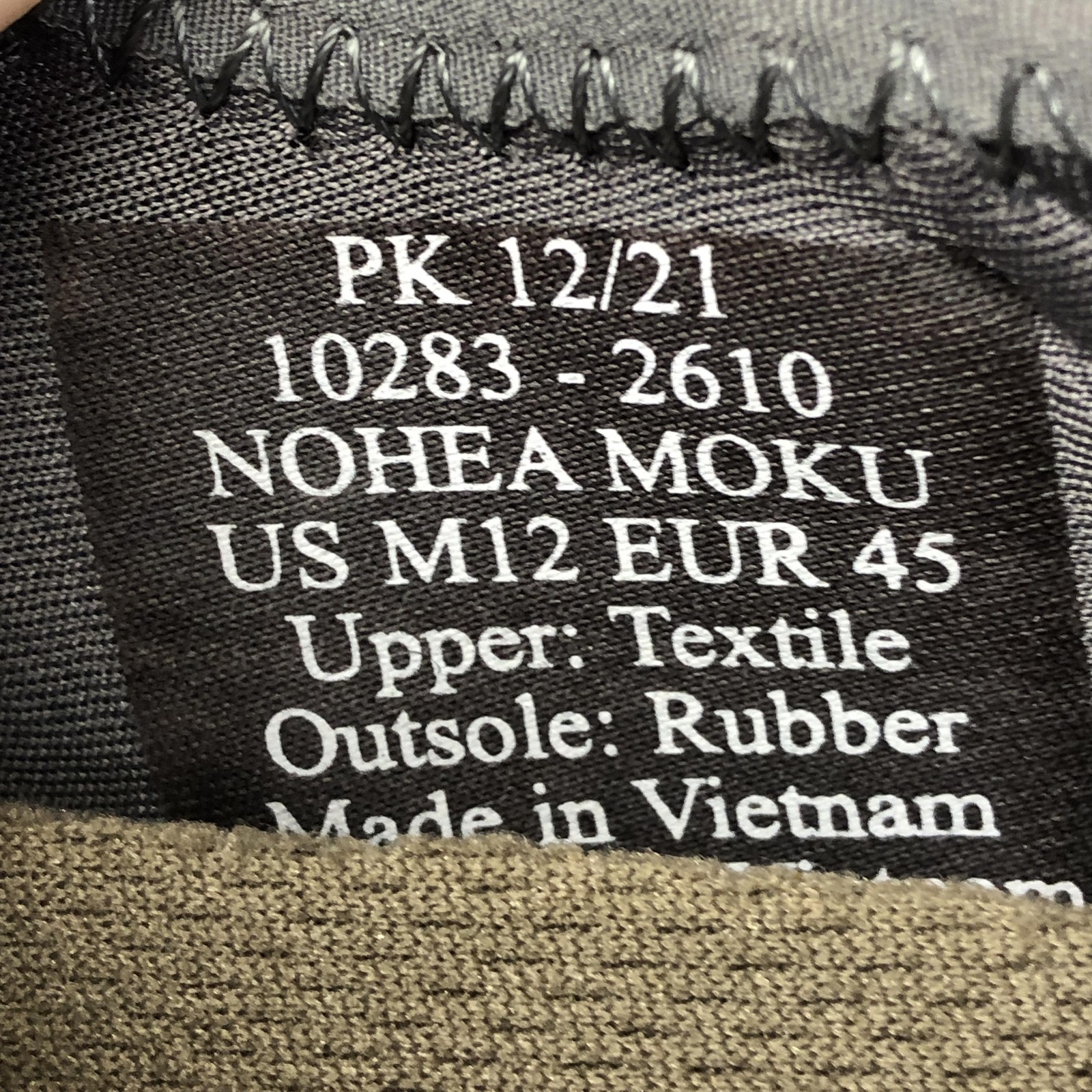 OluKai Nohea Moku Shoes Mens Size 12 Gray Mesh Lace Up Casual Boat Shoes Comfort