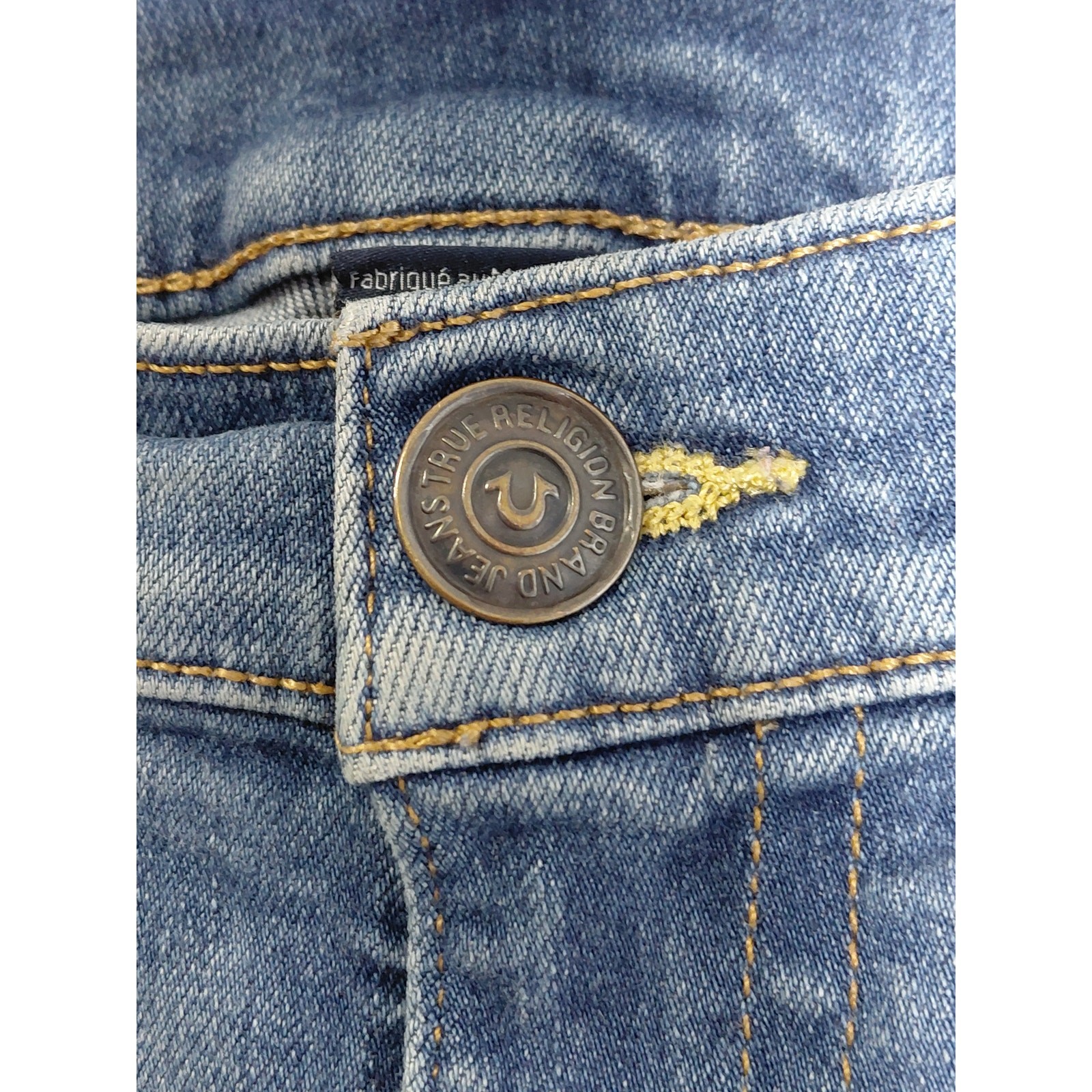 True Religion Halle Mid Rise Super Skinny Jeans Blue Mid (10-12 in) Size 29