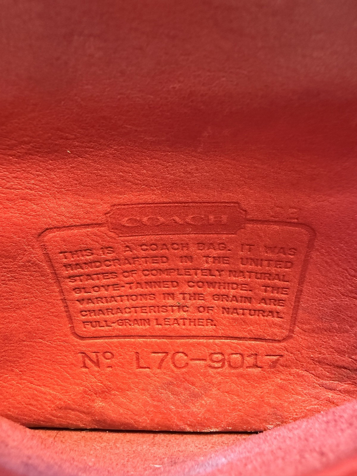 Vintage Coach 9017 Abbie Zip crossbody bag red leather 1997 – evening bag/clutch