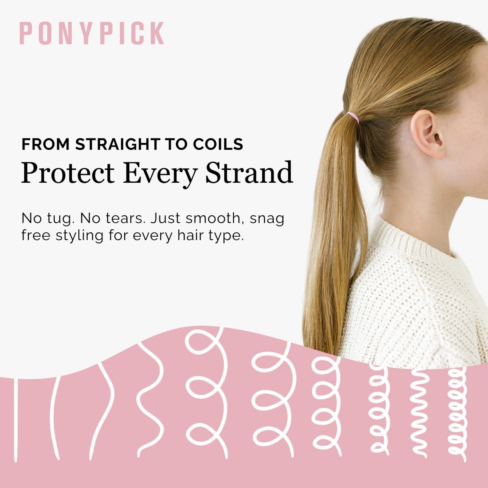 Clear Hair Elastics 1000 Pack | Strong Mini Ties for Braids, Ponytails & Buns |