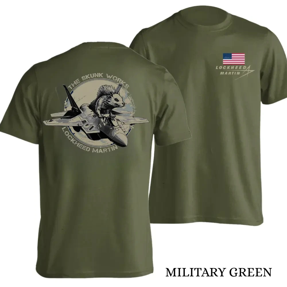 Lockheed Martin Skunk Works T-Shirt, Fighter Jet Skunk Shirt