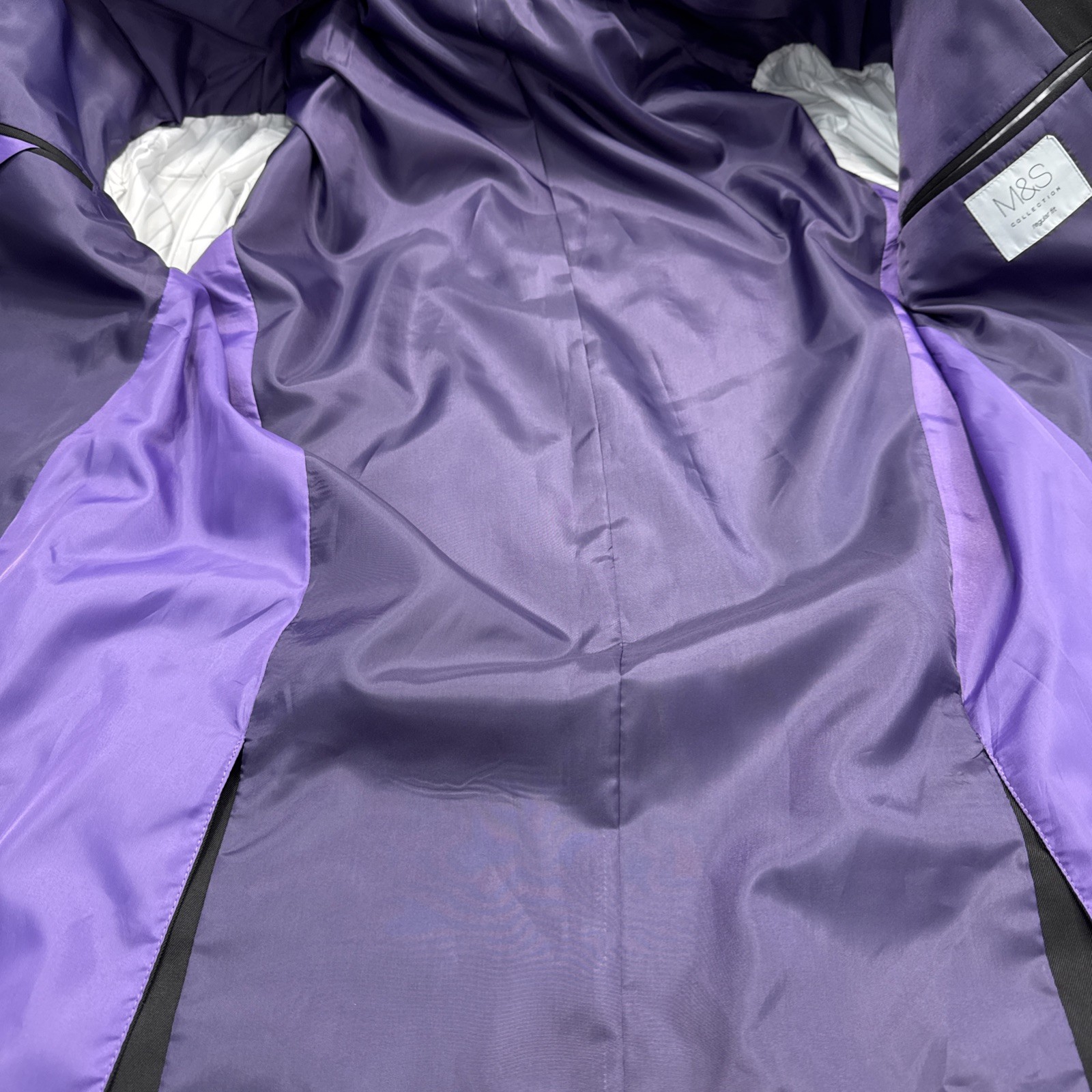 M&S COLLECTION Black Regular Fit Machine Washable Suit Jacket Chest 40L