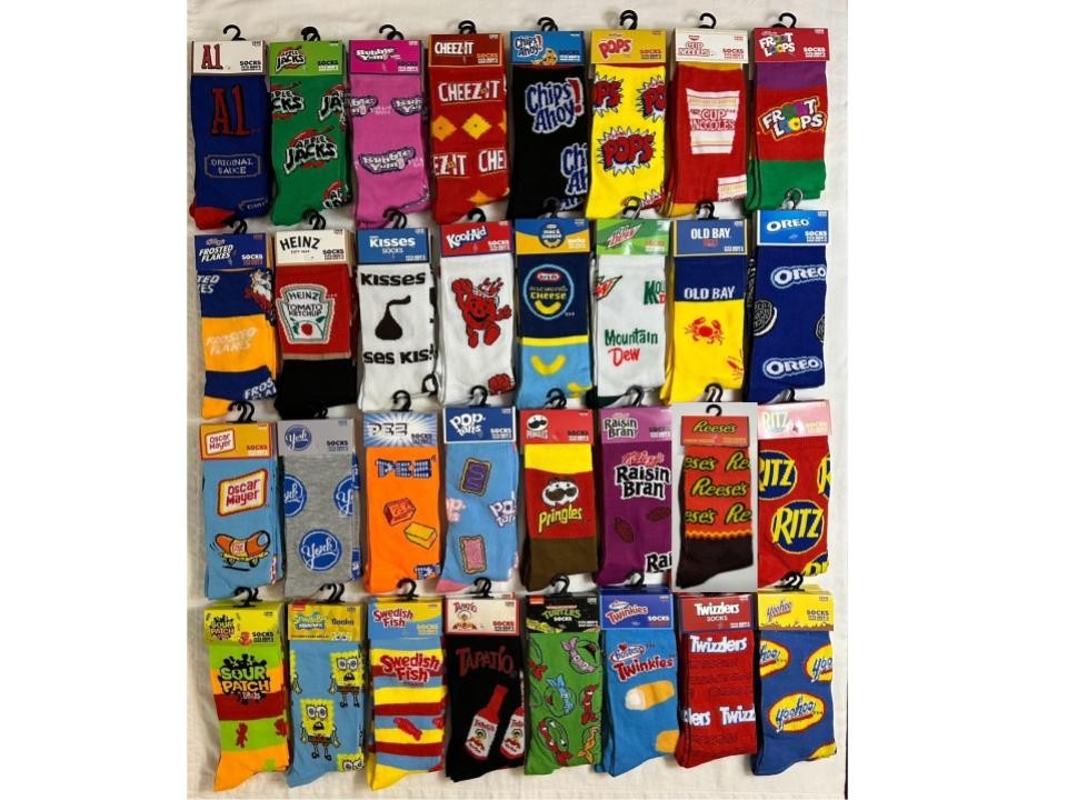 Original Odd Sox Crazy Funny Novelty Crew Socks Adult Men’s Women’s Size 6-12
