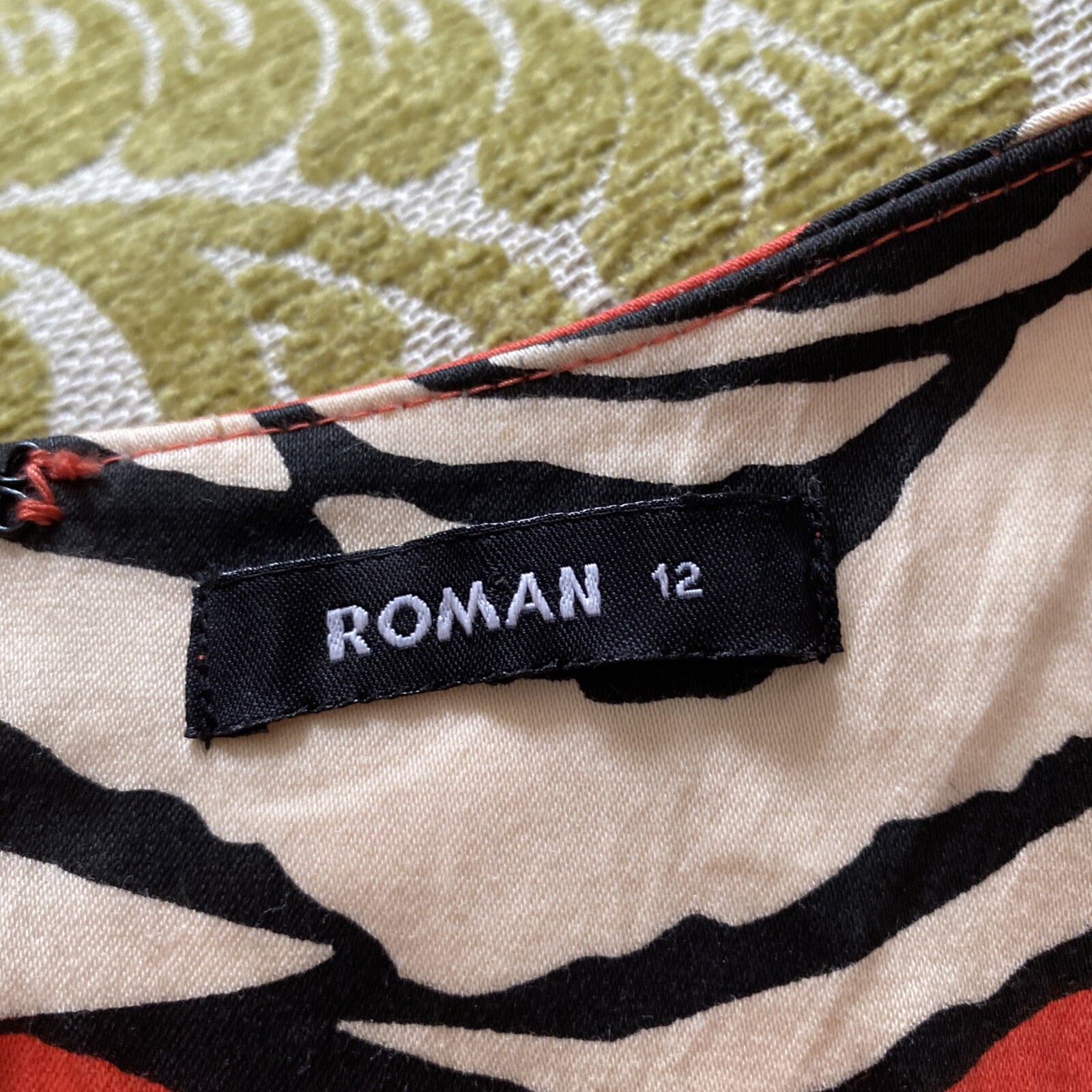 Roman Dress Size 12 Rose Print Party Wedding Guest Party Occasion
