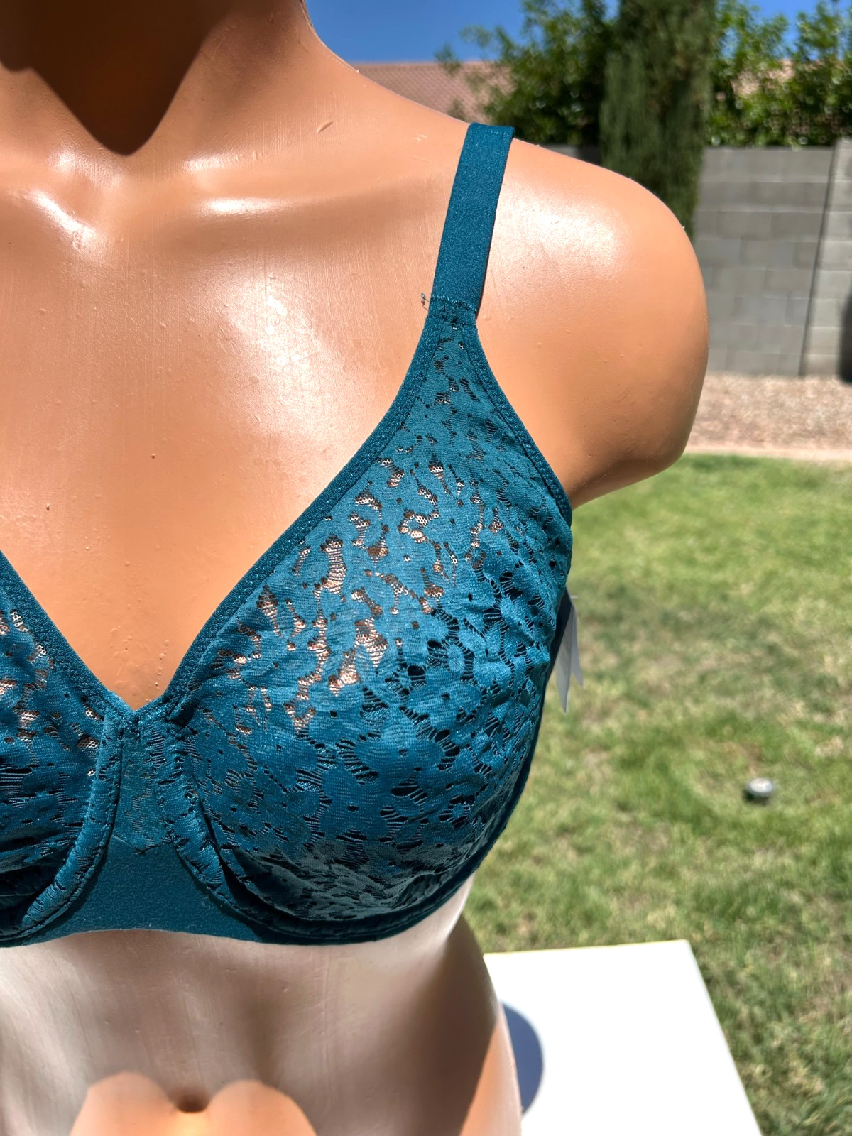 Chantelle Norah Comfort Underwire Molded Lace Bra 34DDDD Emerald Green $88 NWT