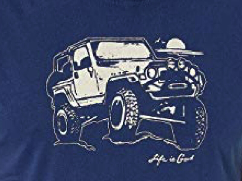 NWT Men’s Life is Good Off Road Jeep 4×4 Dk Blue Freestyle LW Tank