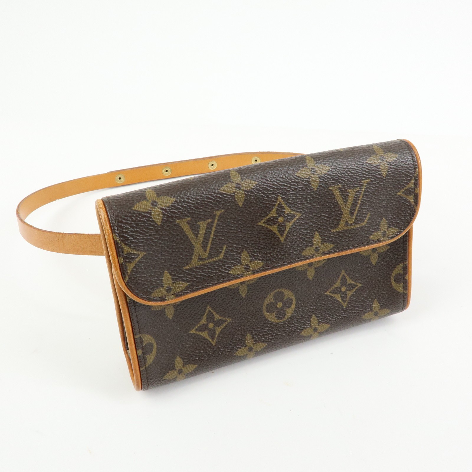 Louis Vuitton Monogram Pochette Florentine XS Waist Bag Belt M51855 Used F/S